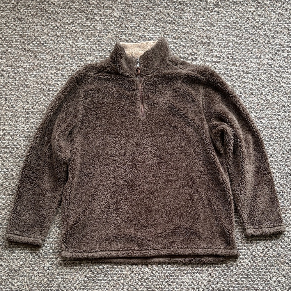 True Grit Men's Chocolate Zip-Up Sweater